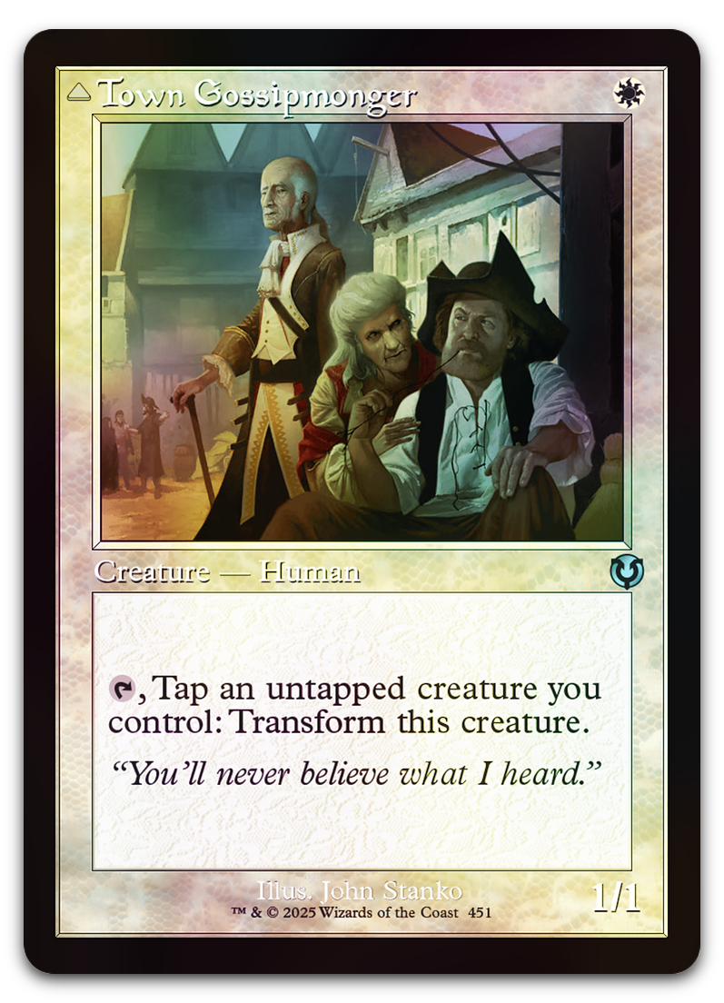 Town Gossipmonger (Retro Frame) (Innistrad Remastered)