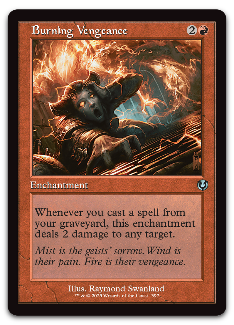 Burning Vengeance (Retro Frame) (Innistrad Remastered)