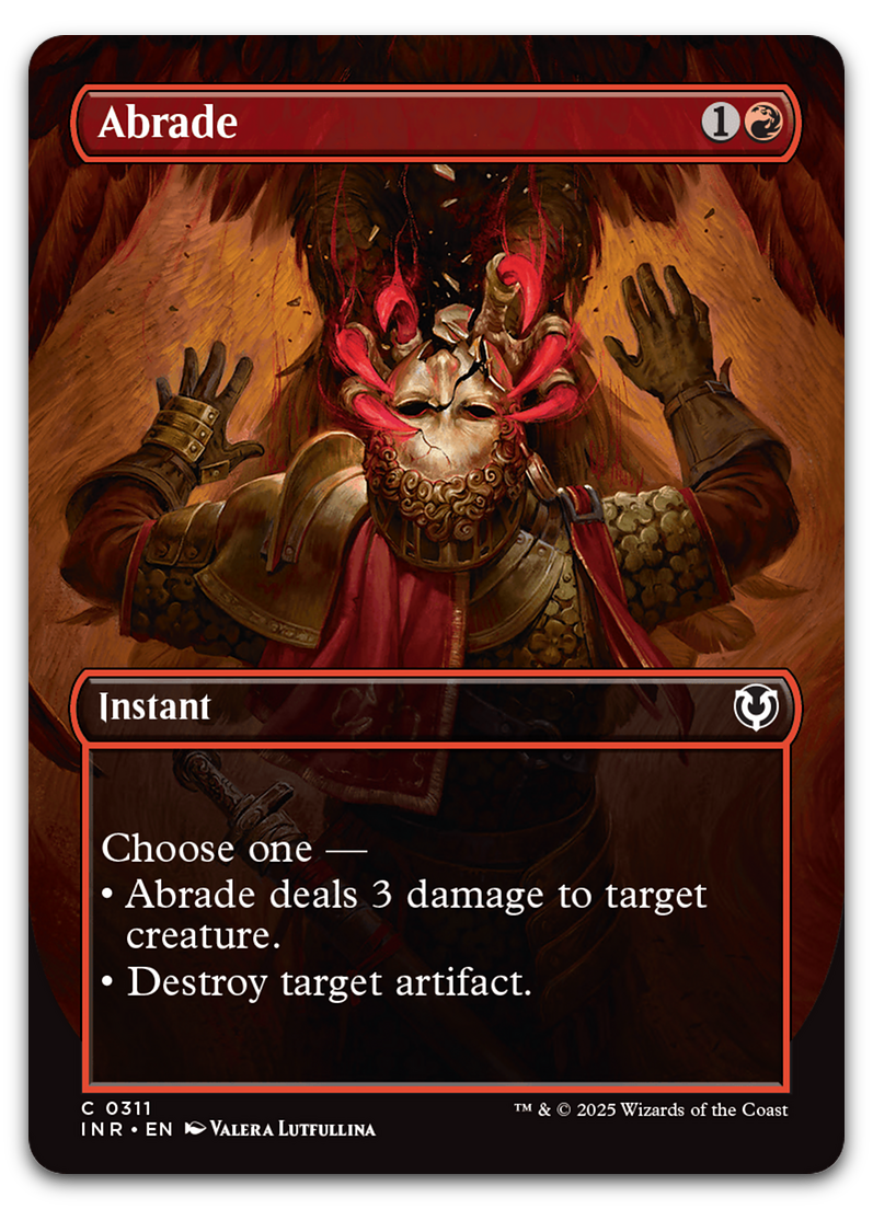 MtG Innistrad Remastered Common Abrade #311 [Borderless]