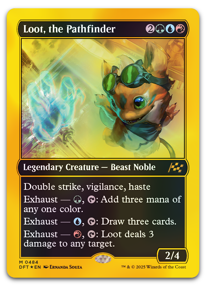 Loot, the Pathfinder (First-Place Foil) (Aetherdrift)