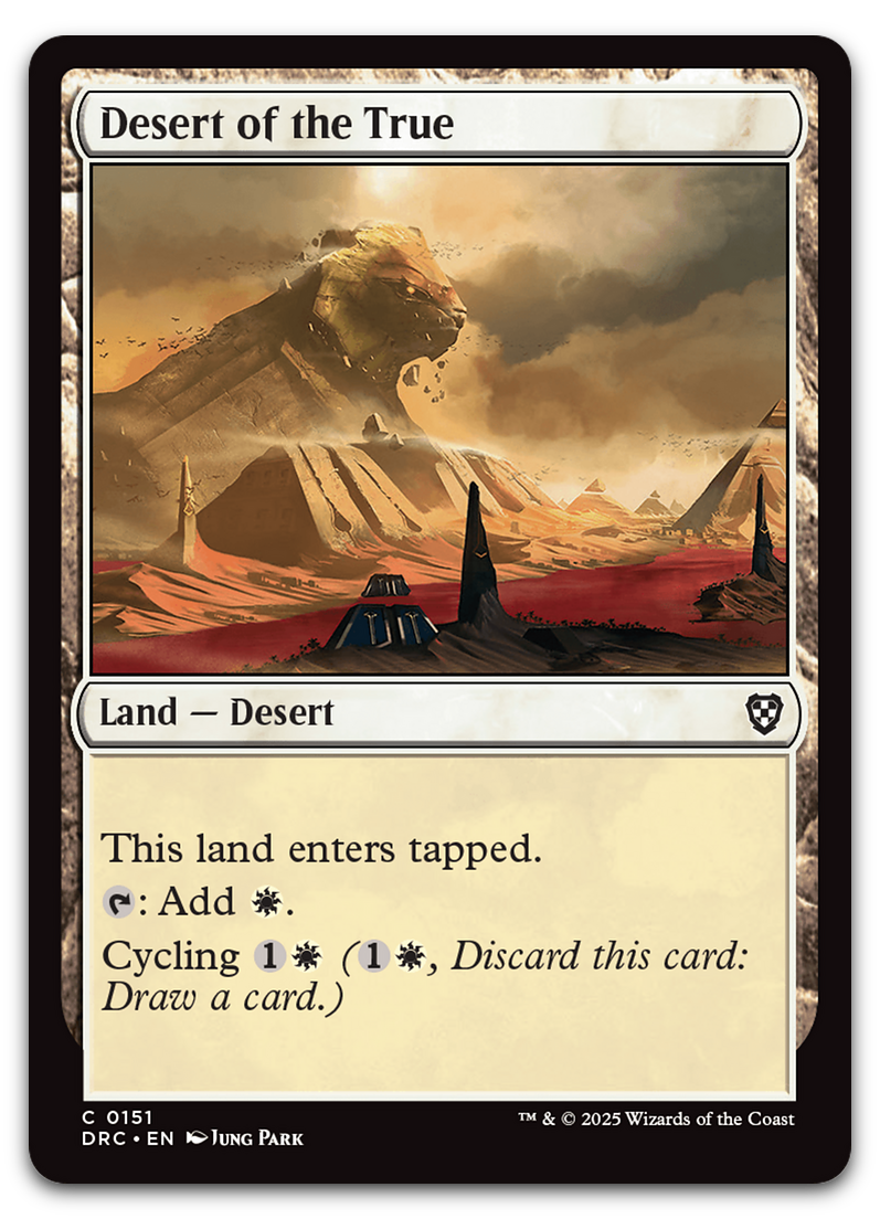 Desert of the True (Commander: Aetherdrift)