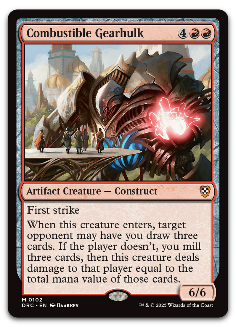 Combustible Gearhulk (Commander: Aetherdrift)