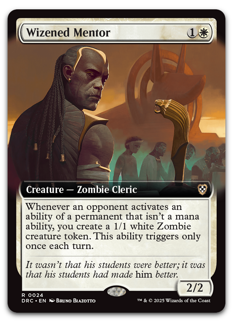 Wizened Mentor (Extended Art) (Commander: Aetherdrift)