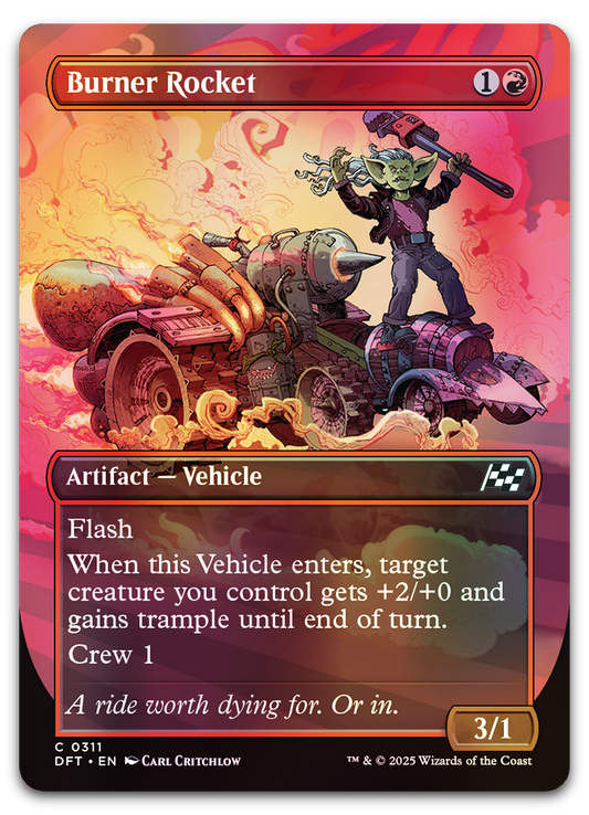 Burner Rocket (Borderless) (Aetherdrift)