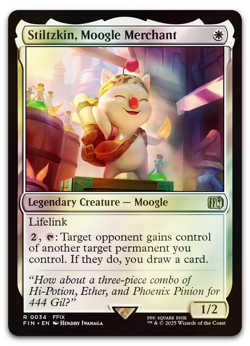 Stiltzkin, Moogle Merchant (FINAL FANTASY) – Cardsurfer Games