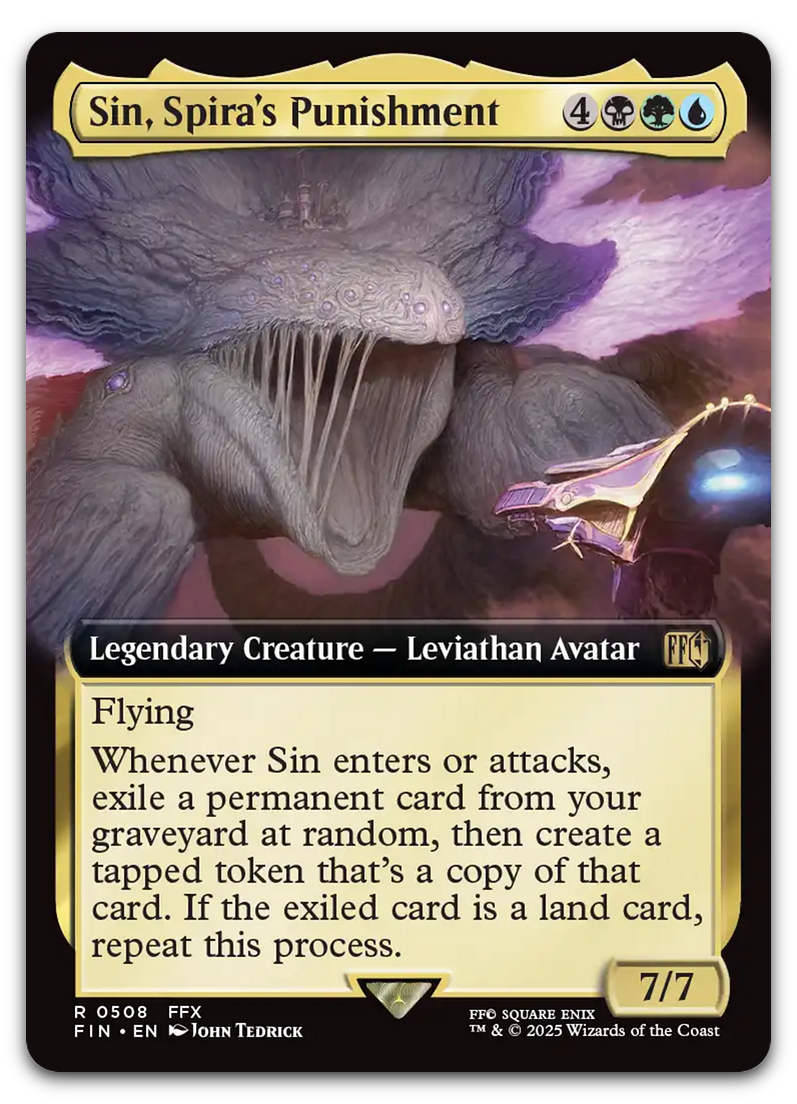 sin mtg card Sin, Spira's Punishment (#508) (extended art)
