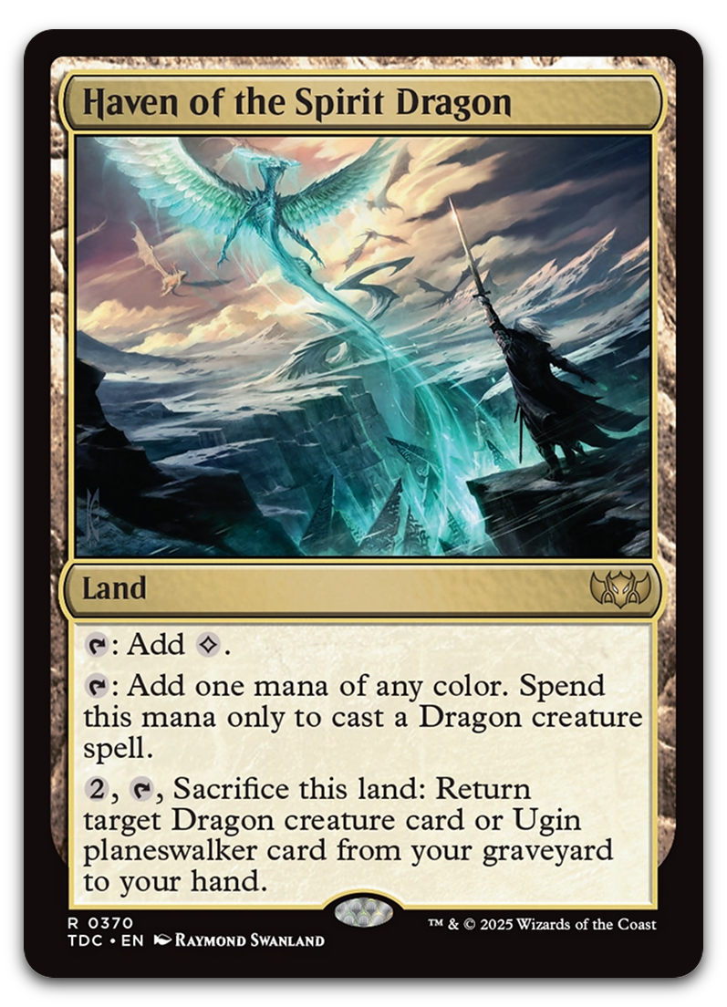 Haven of the Spirit Dragon (Commander: Tarkir: Dragonstorm) Cardsurfer Games Haven of the Spirit Dragon (Commander: Tarkir: Dragonstorm) Cardsurfer Games