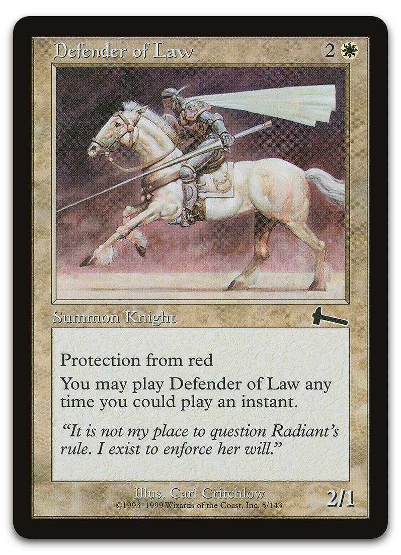 Defender of Law (Urza's Legacy)