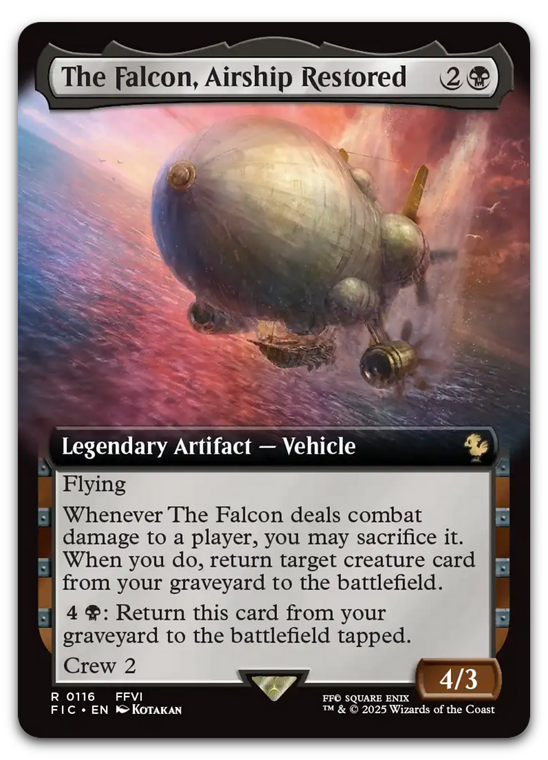 The Falcon, Airship Restored (Extended Art) (Commander: FINAL FANTASY) –  Cardsurfer Games