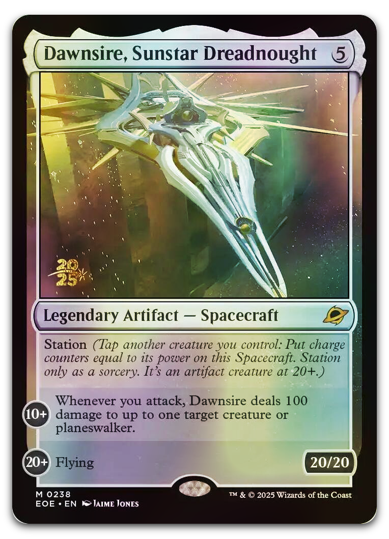Dawnsire, Sunstar Dreadnought (Prerelease Cards) – Cardsurfer Games