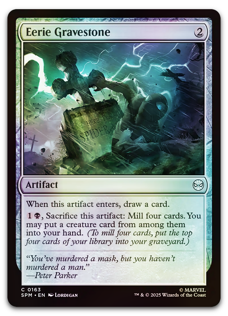 eerie mtg cards Eerie Gravestone (Marvel's Spider-Man) – Cardsurfer Games