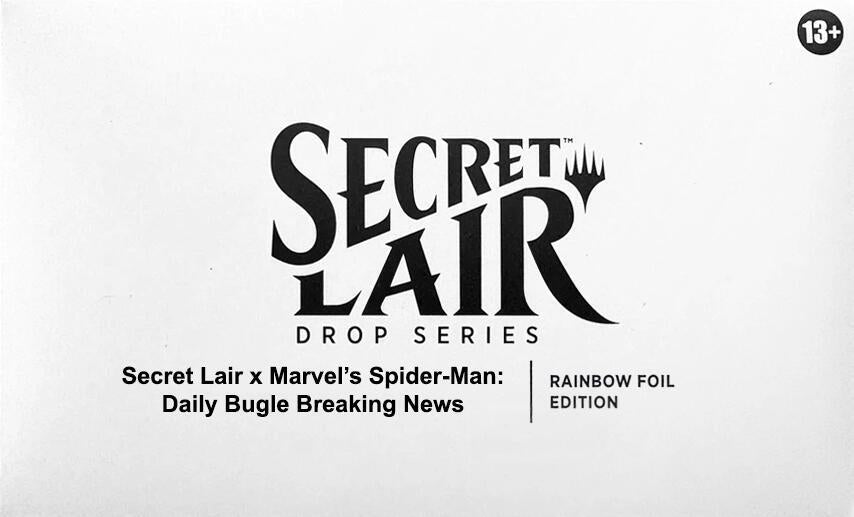Secret Lair Drop: Secret Lair x Marvel's Spider-Man: Daily Bugle Breaking News - Rainbow Foil Edition - Secret Lair Drop Series (SLD)