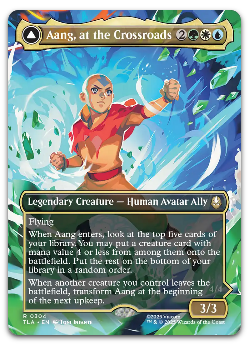 Aang, at the Crossroads (Borderless) (Avatar: The Last Airbender) Cardsurfer Games Aang, at the Crossroads (Borderless) (Avatar: The Last Airbender) Cardsurfer Games