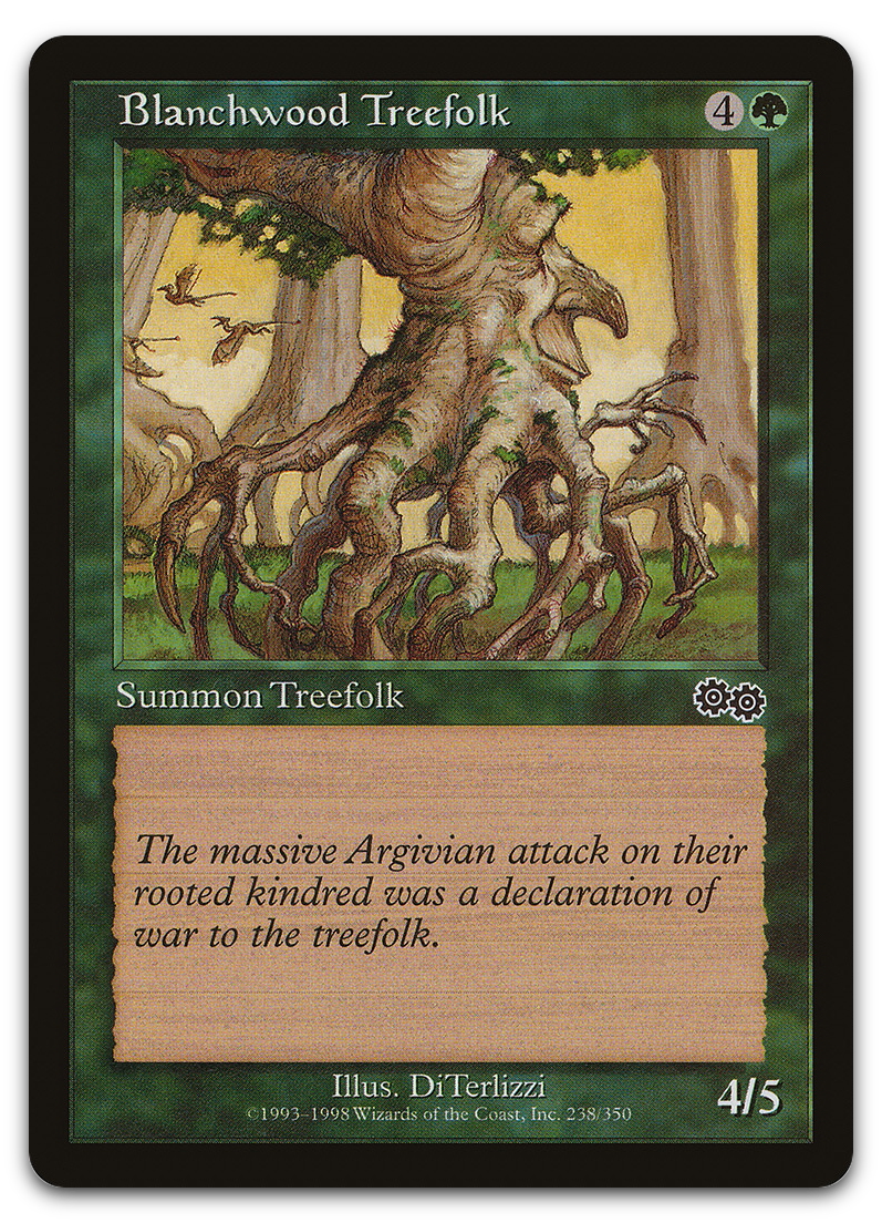 Blanchwood Treefolk (Urza's Saga)