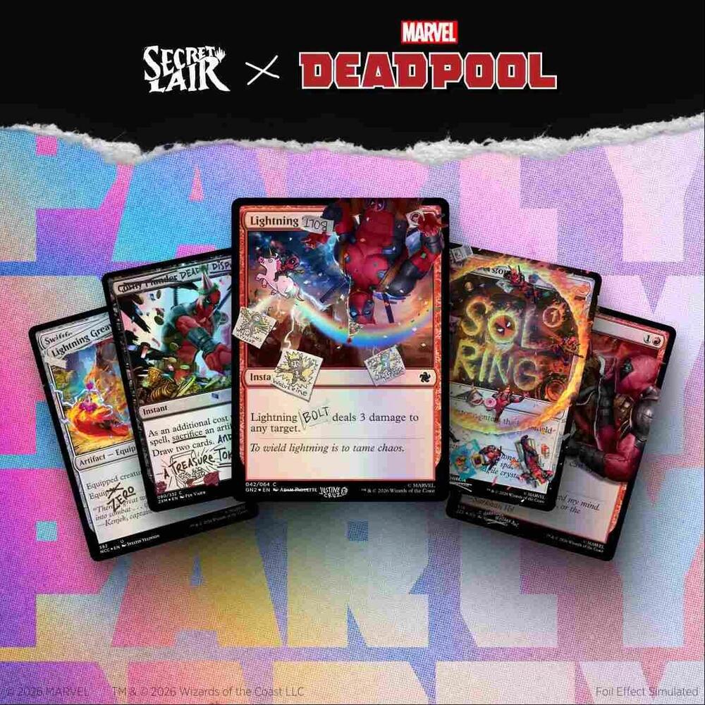 Secret Lair x Marvel - Deadpool - I fixed it (You're welcome) Pool Party Foil Edition