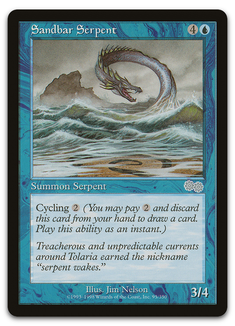 Sandbar Serpent (Urza's Saga)