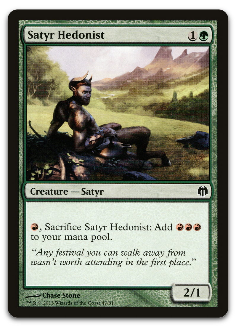 Satyr Hedonist (Duel Decks: Heroes vs. Monsters)