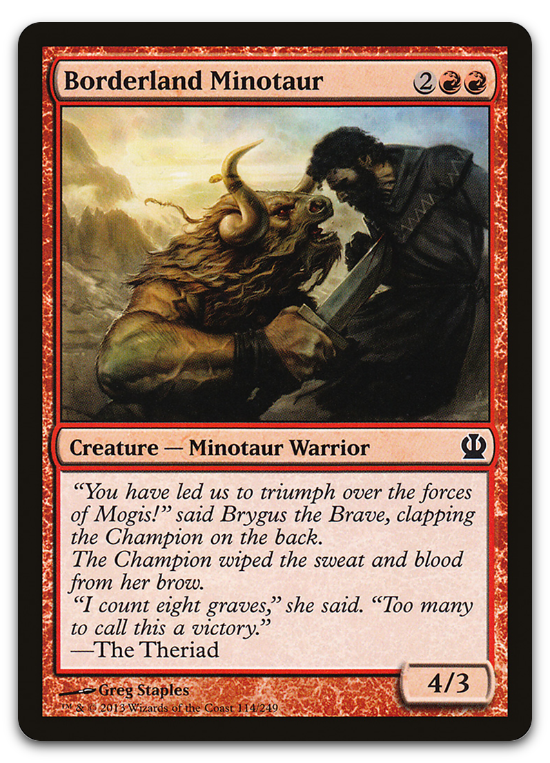 Borderland Minotaur (Theros)