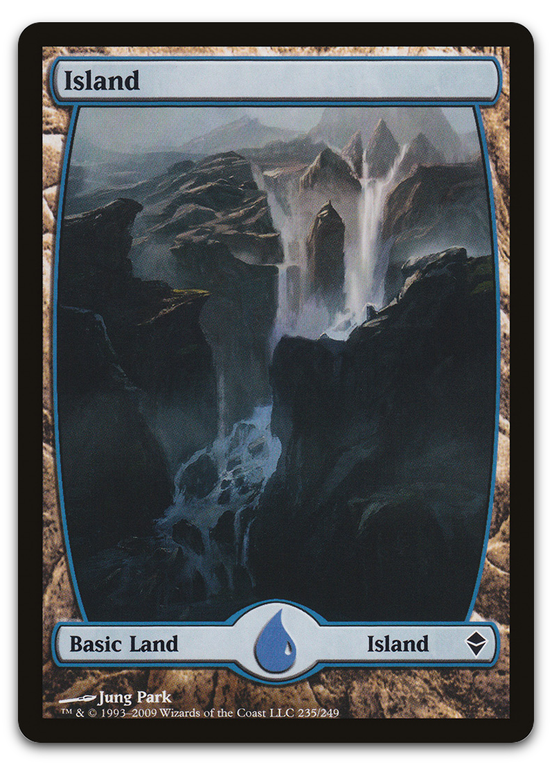 Island (235) - Full Art (Zendikar)