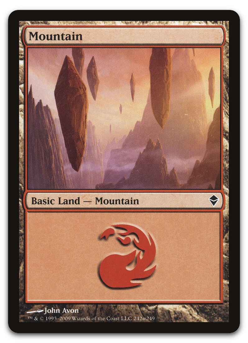 Mountain (242a) (Zendikar)