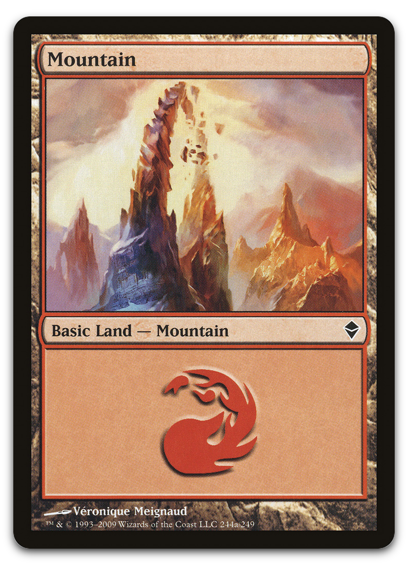 Mountain (244a) (Zendikar)