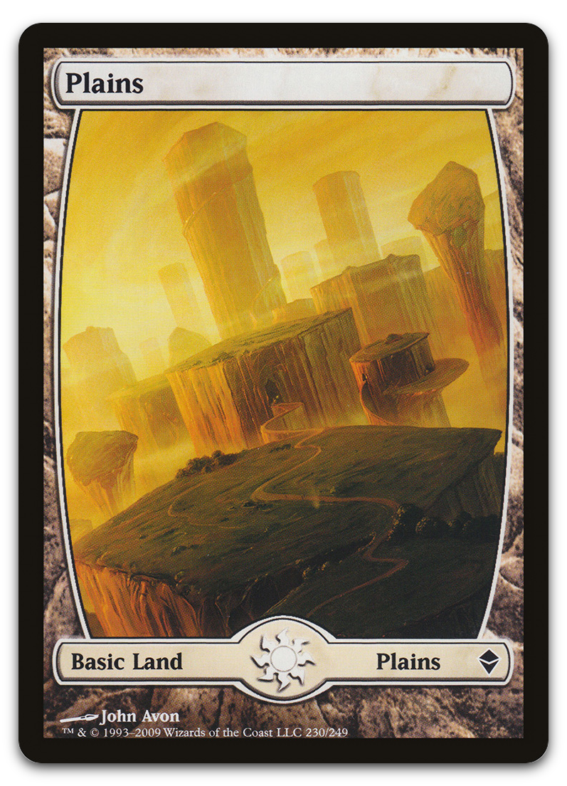 Plains (230) - Full Art (Zendikar)