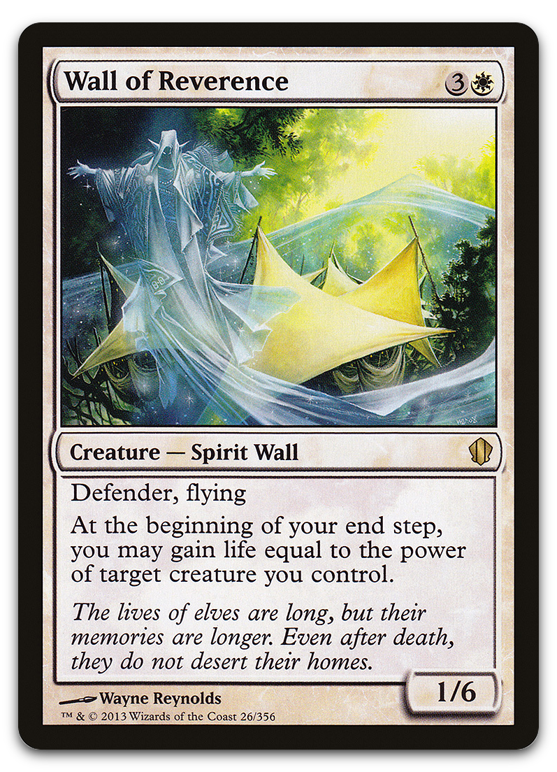 Wall of Reverence (Commander 2013)