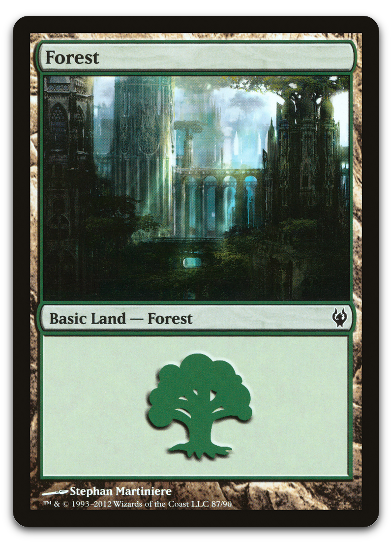Forest (87) (Duel Decks: Izzet vs. Golgari)