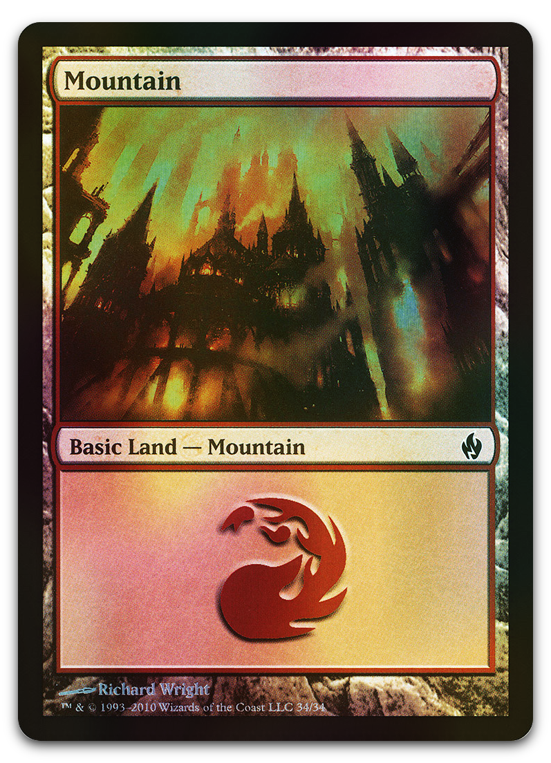 Mountain (34) (Premium Deck Series: Fire and Lightning)