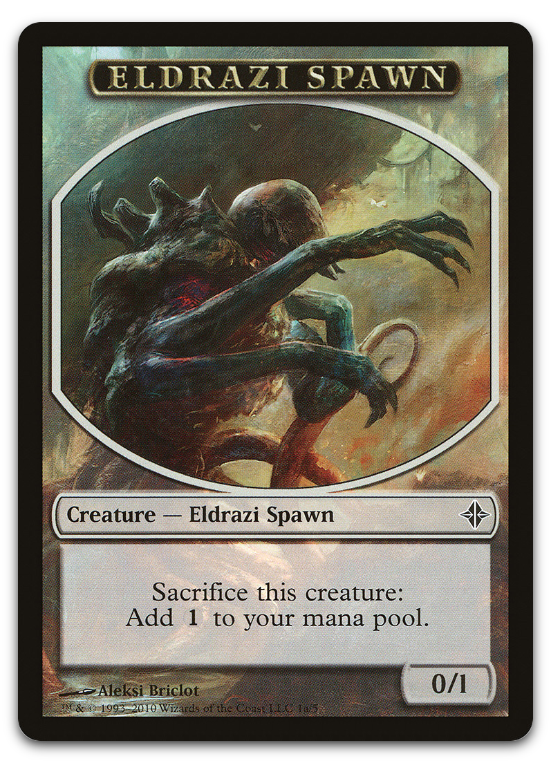 Eldrazi Spawn Token (1a) (Rise of the Eldrazi)