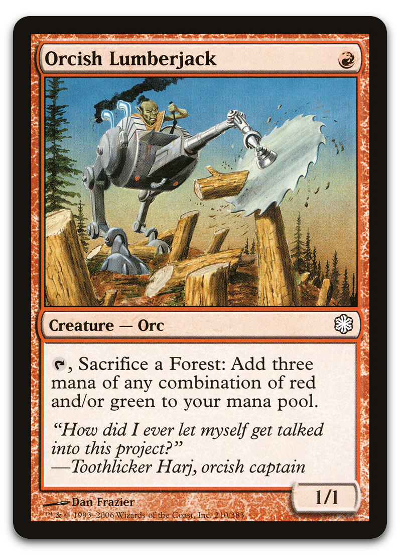 Orcish Lumberjack (Coldsnap Theme Deck Reprints)