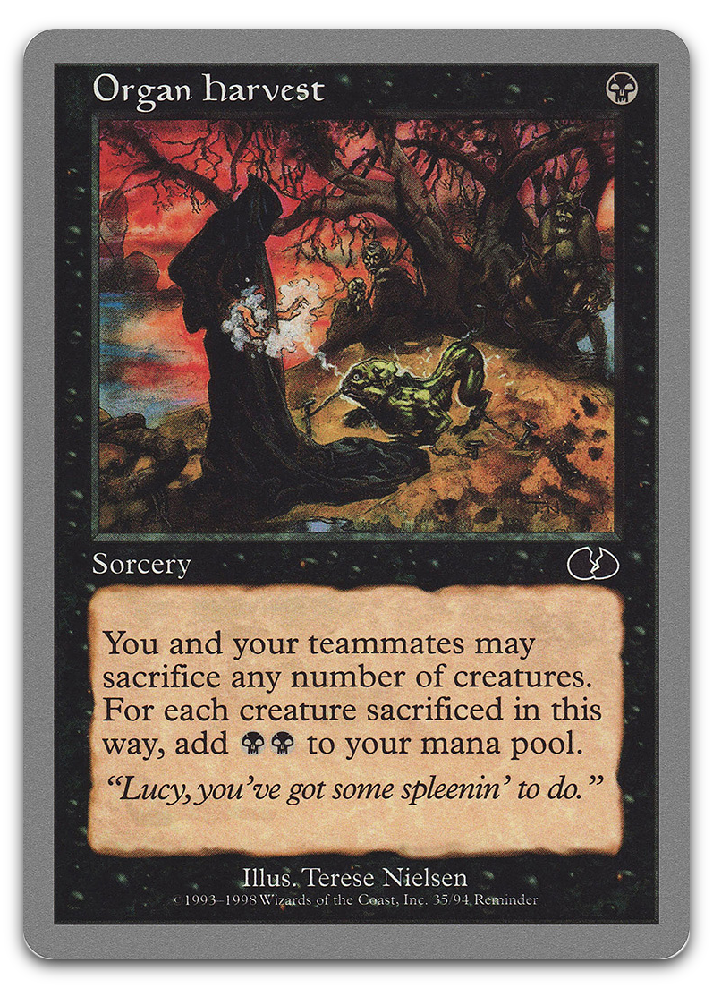 Organ Harvest (Unglued)