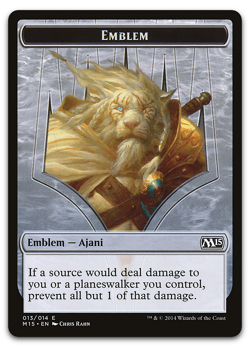 Emblem - Ajani Steadfast (Magic 2015 (M15))