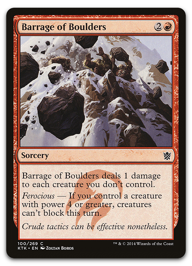 Barrage of Boulders (Khans of Tarkir)