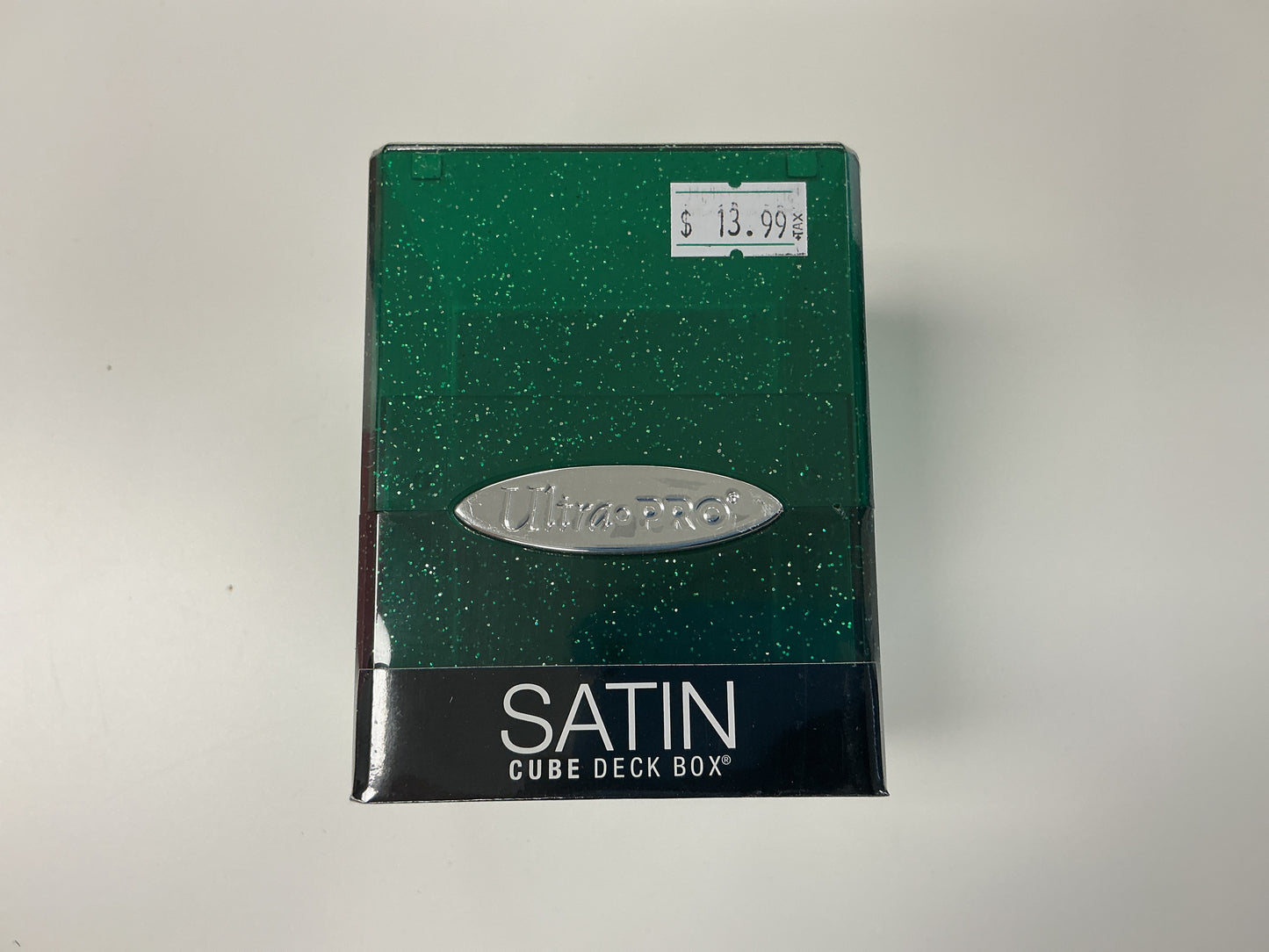UltraPro Satin Cube Deck Box (Glitter Green)