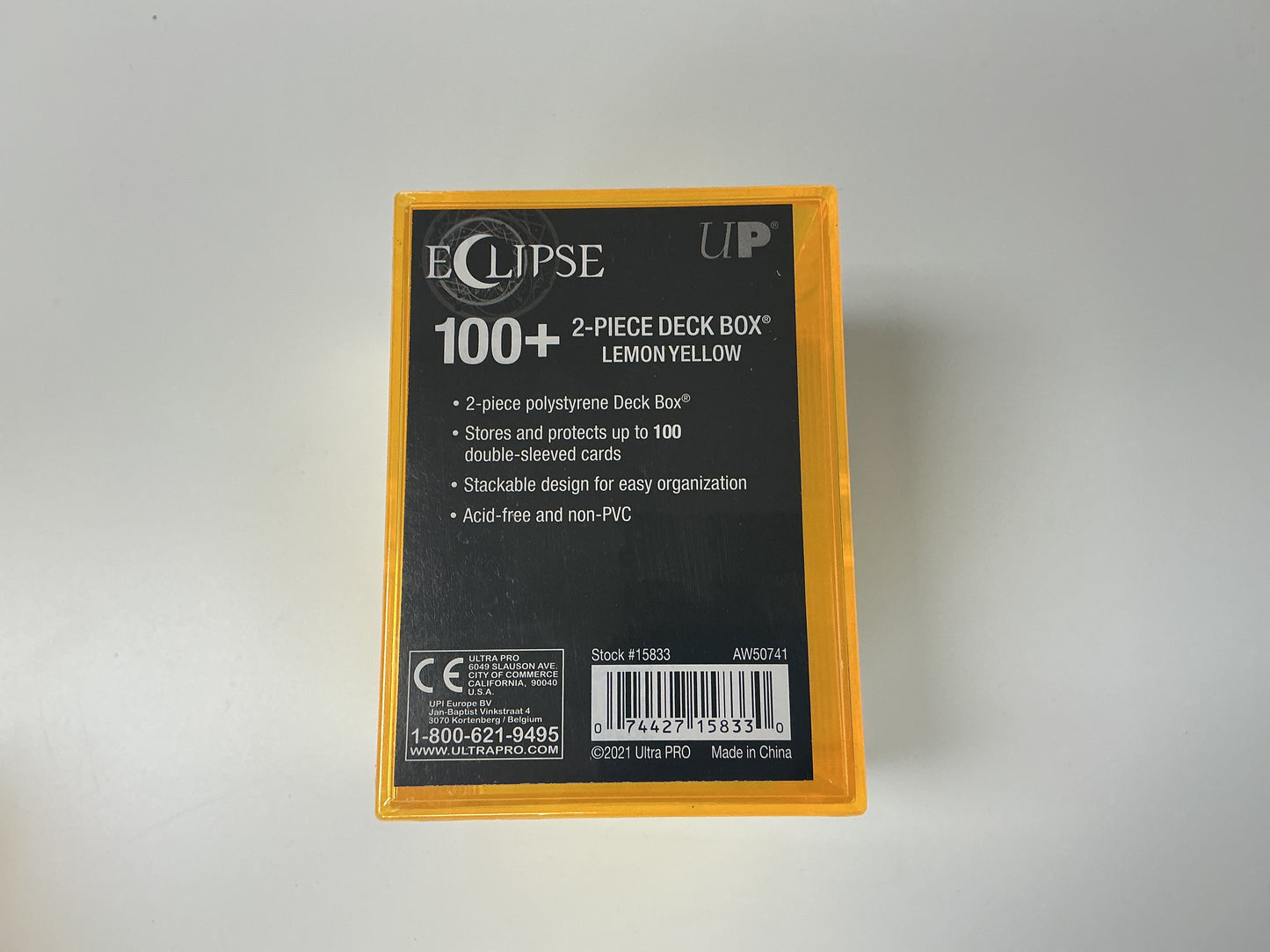UltraPro Eclipse 2-Piece Deck Box (Lemon Yellow)