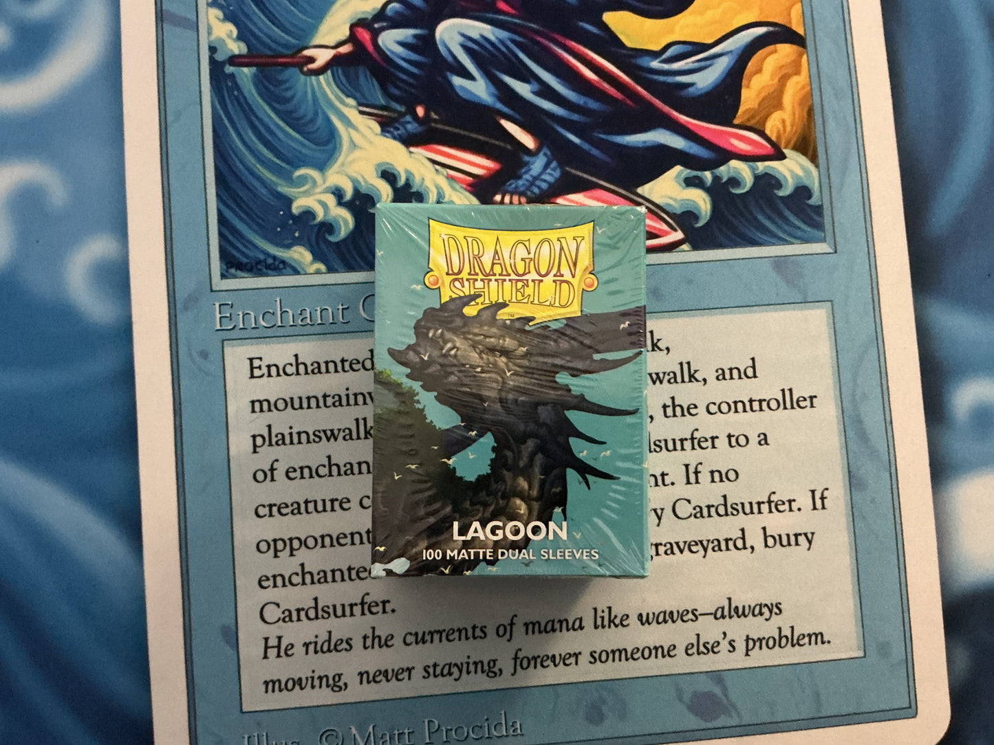 Dragon Shield Sleeves: Standard DUAL- Matte Lagoon 'Saras' (100 ct.)