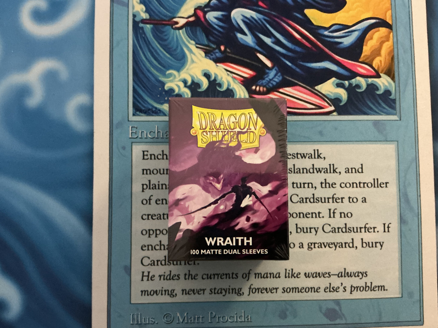 Dragon Shield Sleeves: Standard DUAL- Matte Wraith 'Alaric, Chaos Wraith' (100 ct.)