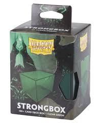 Dragon Shield Deckbox: 100+ Strongbox- Clear Green