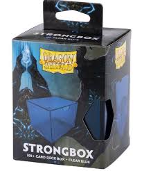 Dragon Shield Deckbox: 100+ Strongbox- Clear Blue