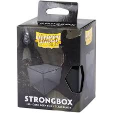 Dragon Shield Deckbox: 100+ Strongbox- Clear Black