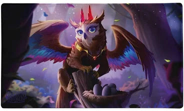 Dragon Shield: Playmat w/ Tube- 'Spirit Animals- The Dragowlis' Art, Limited Edition