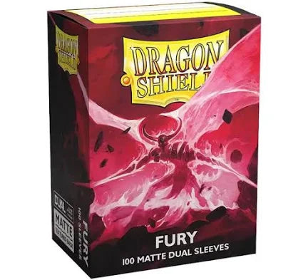 Dragon Shield Sleeves: Standard DUAL- Matte Fury 'Alaric, Crimson King' (100 ct.)