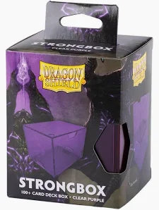 Dragon Shield Deckbox: 100+ Strongbox- Clear Purple