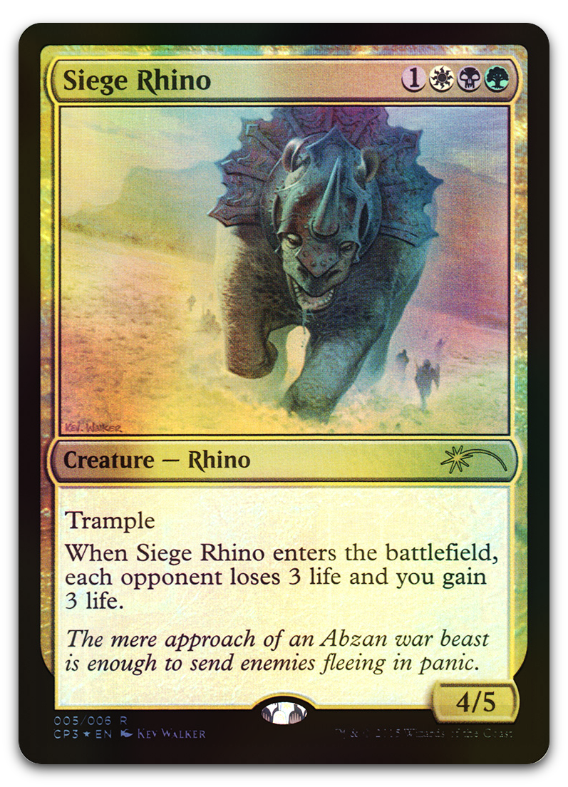 Siege Rhino (Unique and Miscellaneous Promos)