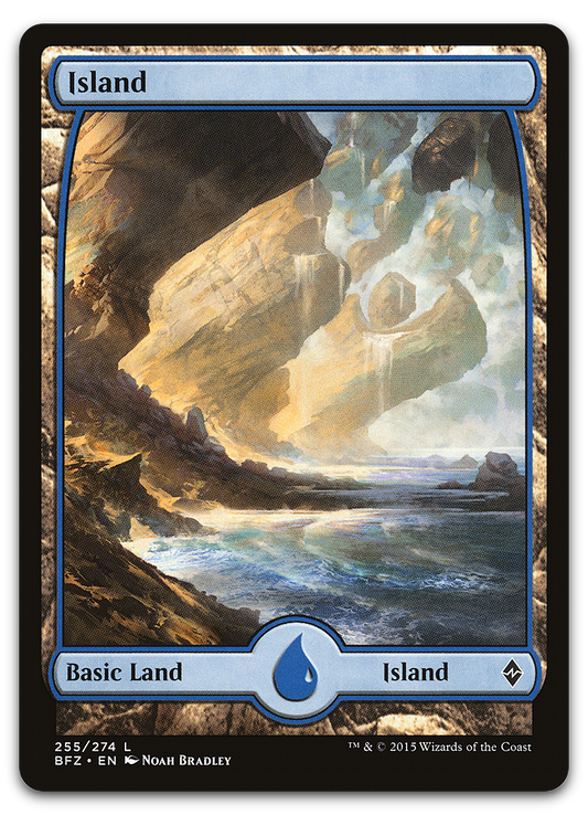 Island (255) - Full Art (Battle for Zendikar)