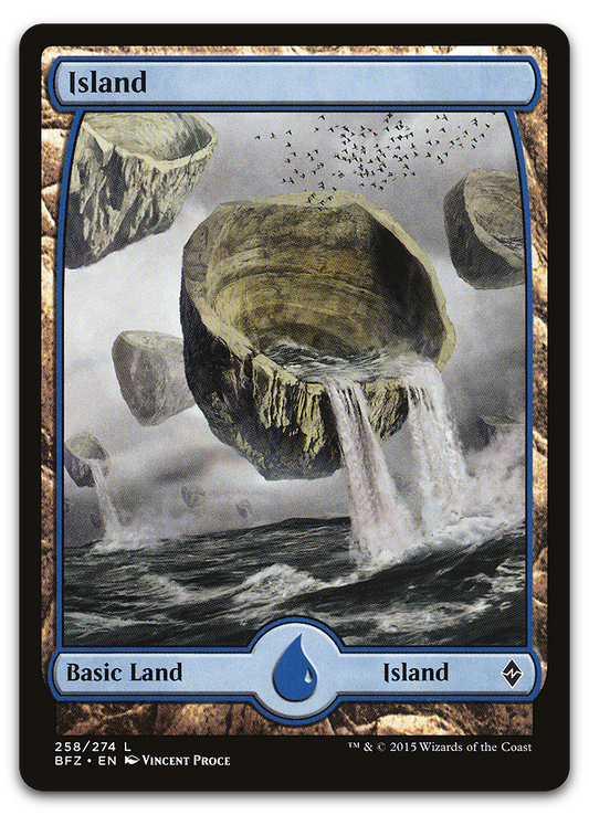 Island (258) - Full Art (Battle for Zendikar)