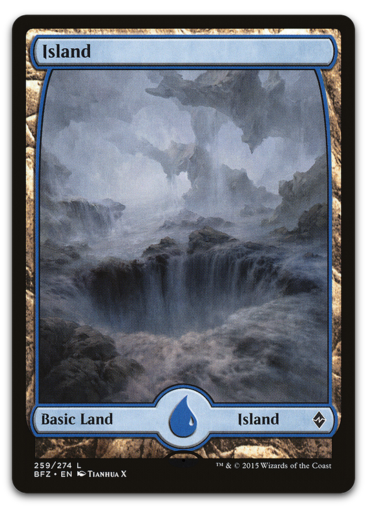 Island (259) - Full Art (Battle for Zendikar)