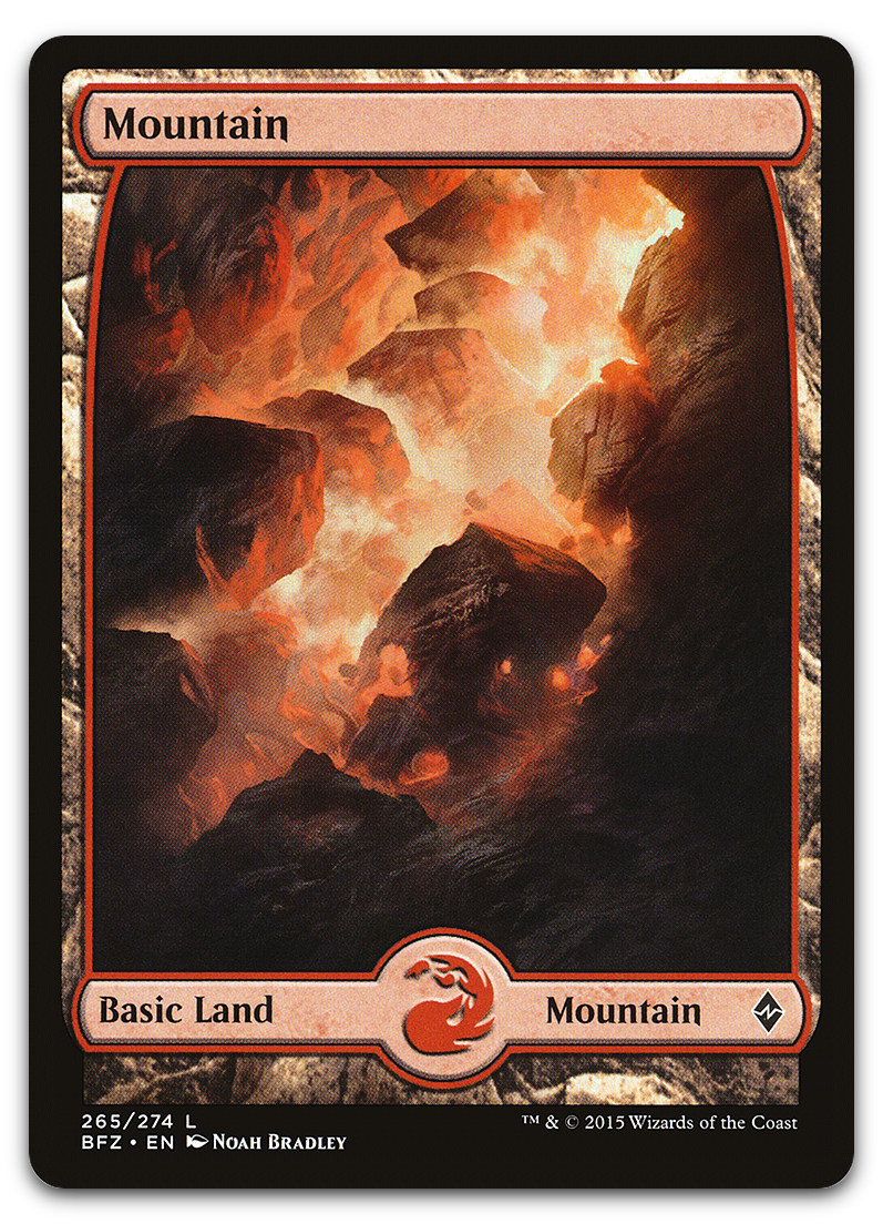 Mountain (265) - Full Art (Battle for Zendikar)