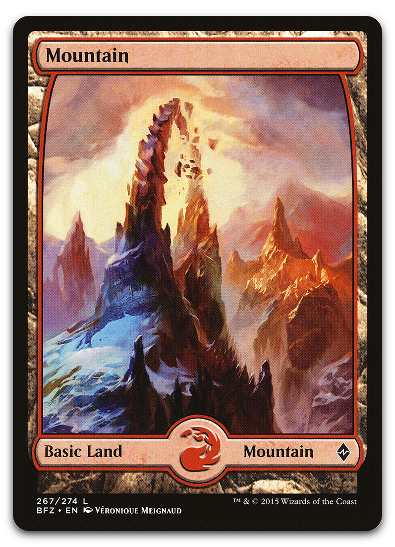 Mountain (267) - Full Art (Battle for Zendikar)